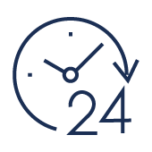 page icon - clock with number 24